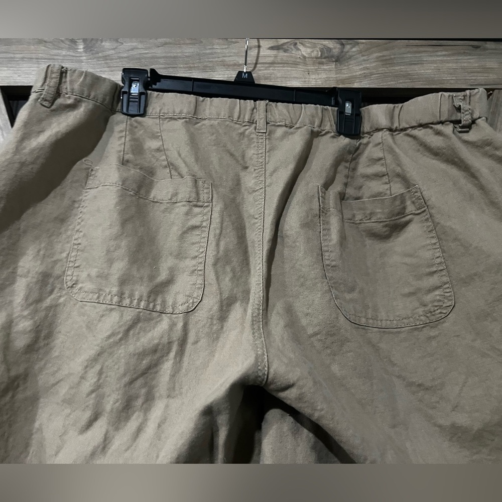 Catherines Tan Linen-Blend Apparel - Picture 4 of 6